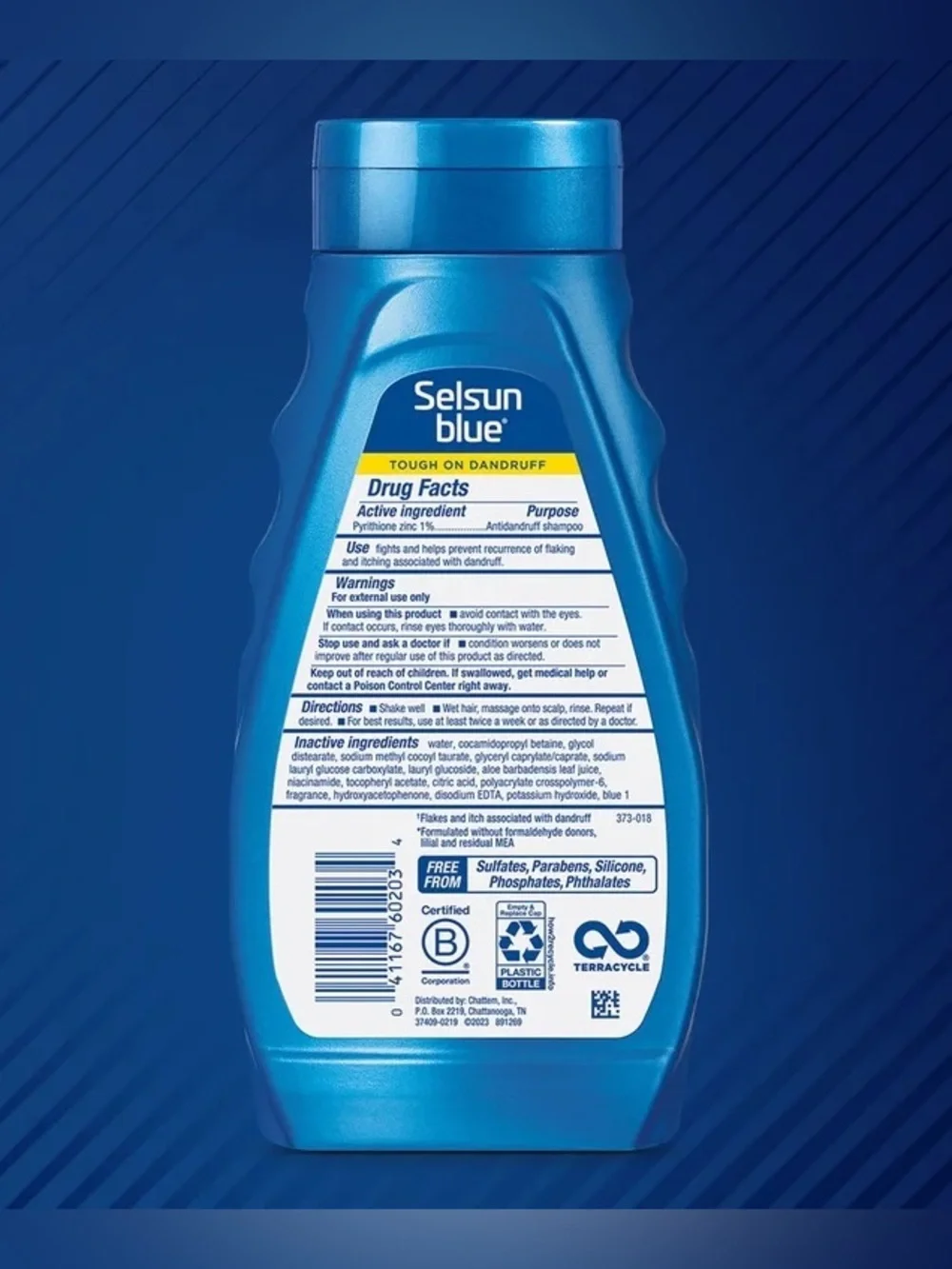 Selsun Blue Itchy Dry Scalp Antidandruff Shampoo, 11 fl. oz. NWT